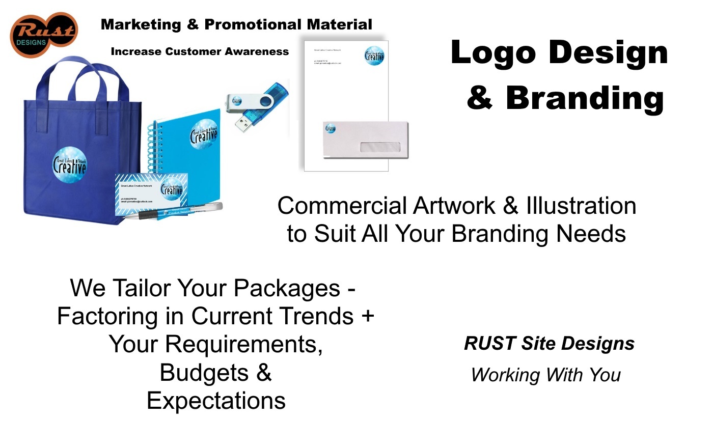 RUST Site Design: Modern Graphics, Logo and Branding Designs